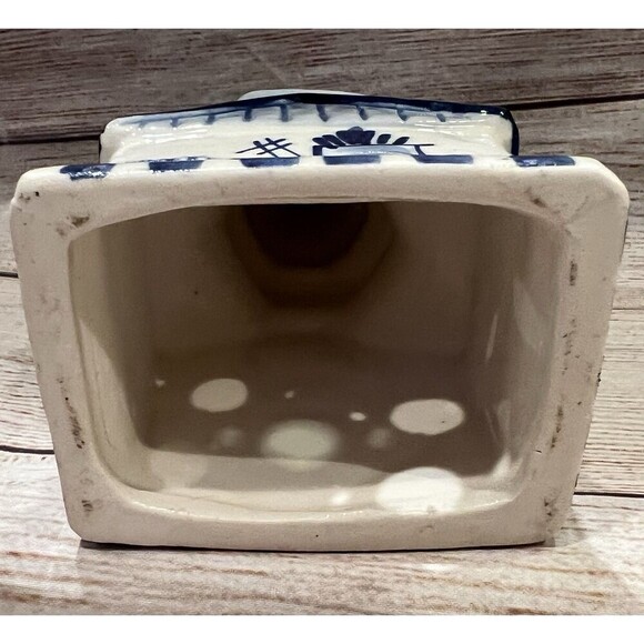 Porcelain Glass Blue And White Windmill 6” - Picture 7 of 7